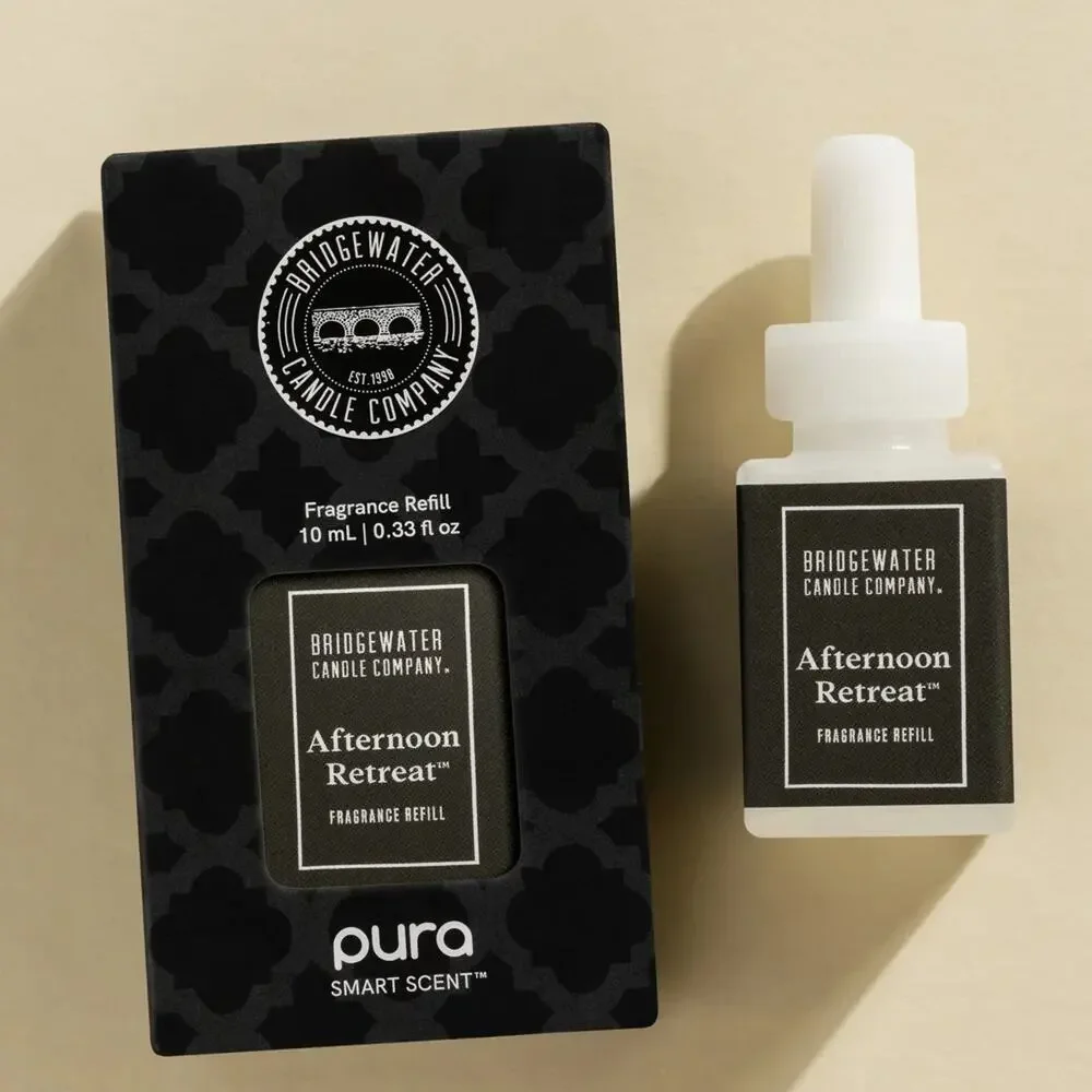 4 Pack Pura Smart Scent Bridgewater Afternoon Retreat Fragrance Refill 10ml